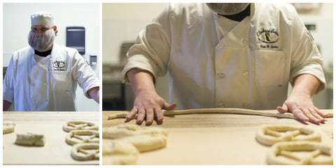 Evan, the Pretzel ninja and York City Pretzel Company's original baker